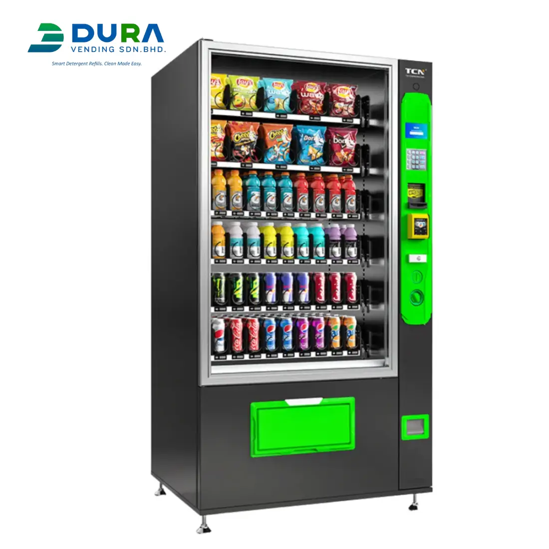 Combo Multi Purpose Vending Machine 10G Left Side by Dura Vending